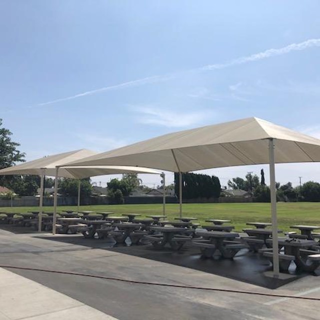 Irvine begins its 2018-19 school year with new shade structures.